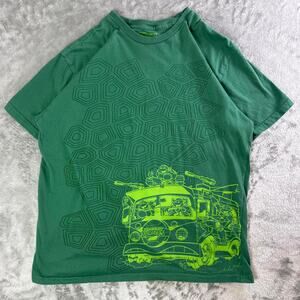 Teenage Mutant Ninja Turtles Graphic T-Shirt Green Lootwear Exclusive Men’s L